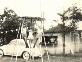 Vereinsheim Spielplatz, ca. 1950