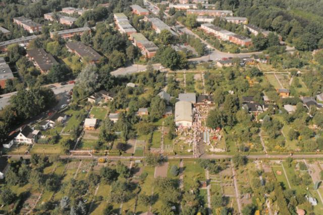 Luftaufnahme Vereinsheim, Anfang 1980er Jahre